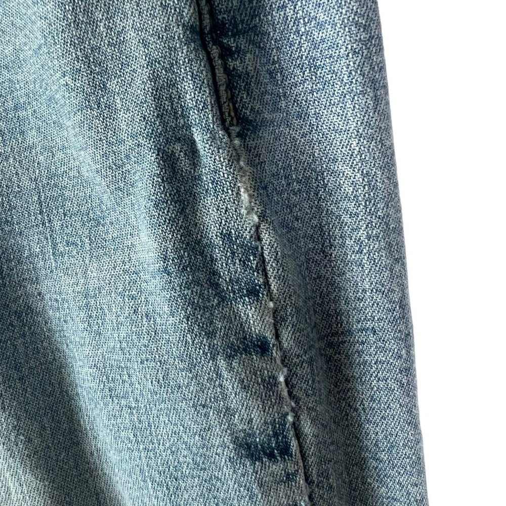 Vintage Y2K Light Blue Flare Leg Denim Low Rise Jeans 7 - Picture 11 of 16